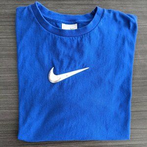 00's Vintage Nike Metallic Swoosh *Silver Tag* L